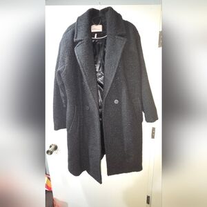BCBG Black Teddy Coat
